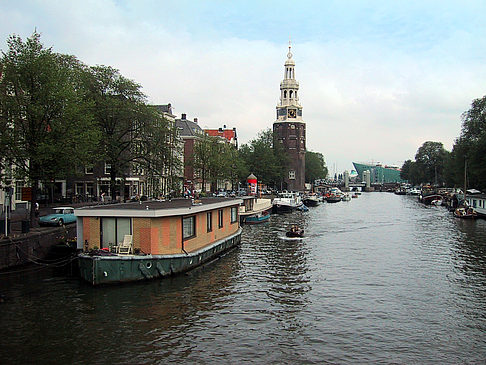 Fotos Boote im Kanal | Amsterdam