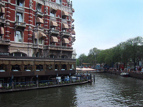 Foto Boote im Kanal - Amsterdam